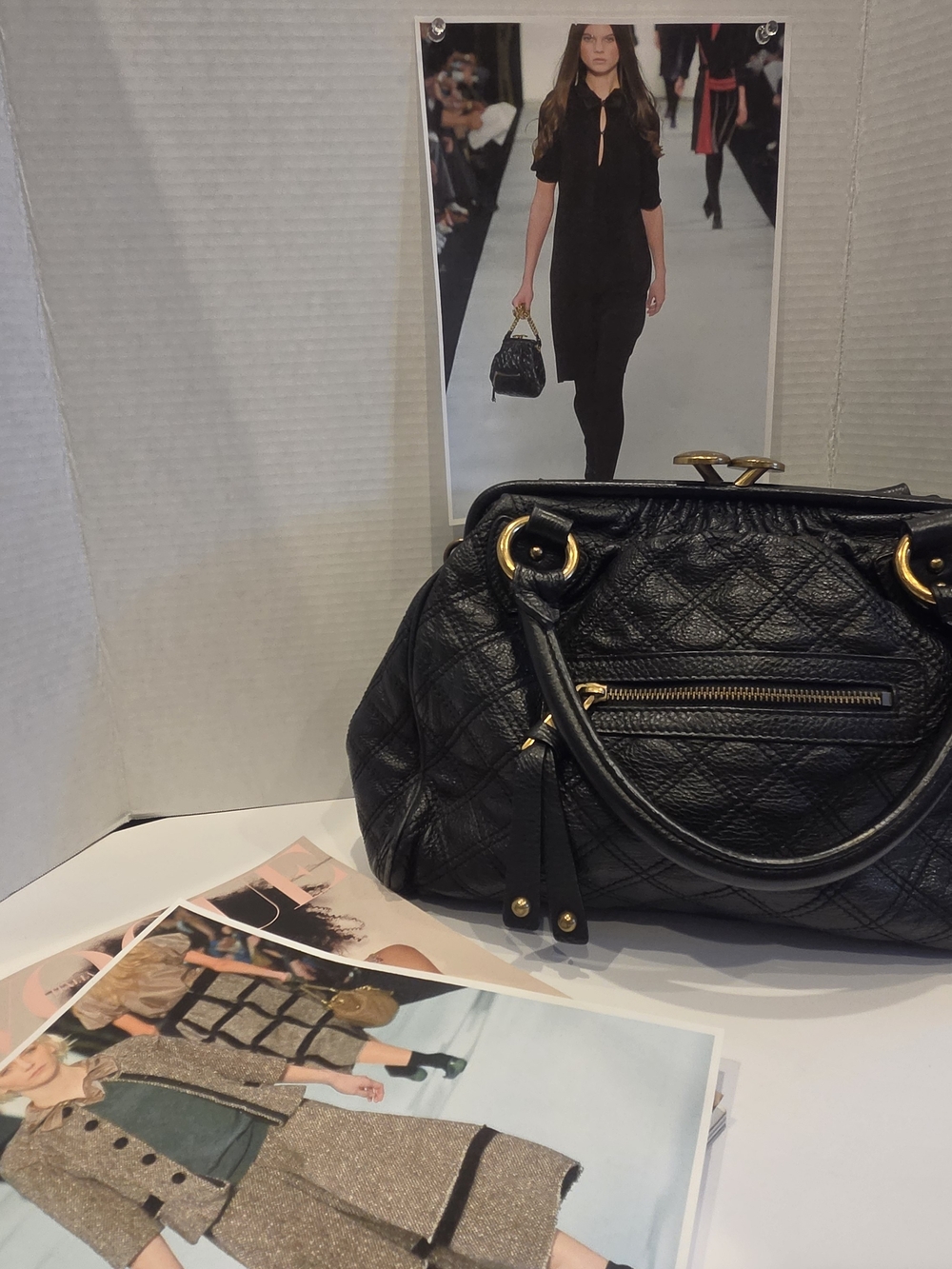 The ICONIC Original Marc Jacobs STAM Bag Black Quilted Leather